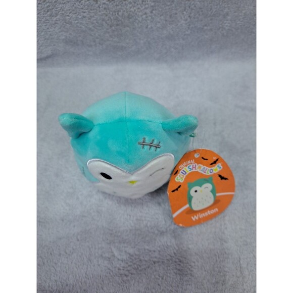 Squishmallows Winston The Owl 5" Plush Stitches Winking Halloween 2023 - Picture 7 of 8